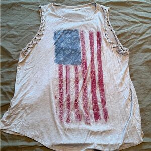 Women’s Maurice’s American Flag Tank Sz 1x